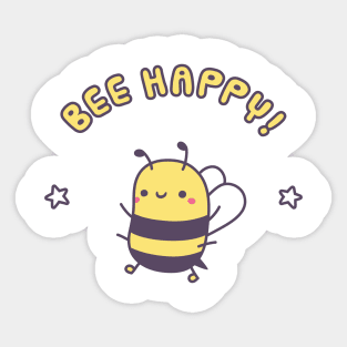 Cute Bee Happy Pun Sticker